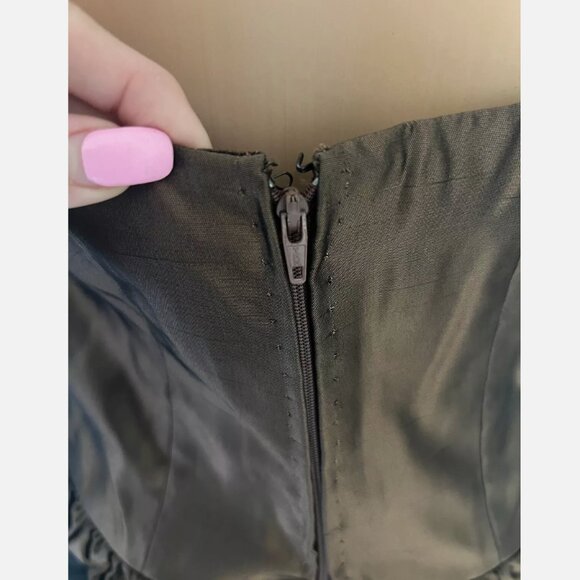 Vintage ISABELLE ALLARD chocolate dress with bows, size 40 🎀✨ - Picture 6 of 14